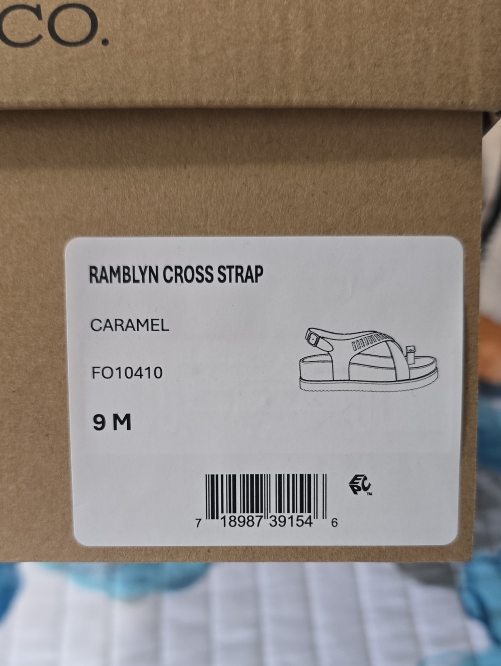 FrYE Ramblin Cross Strap Sandal - Caramel size 9